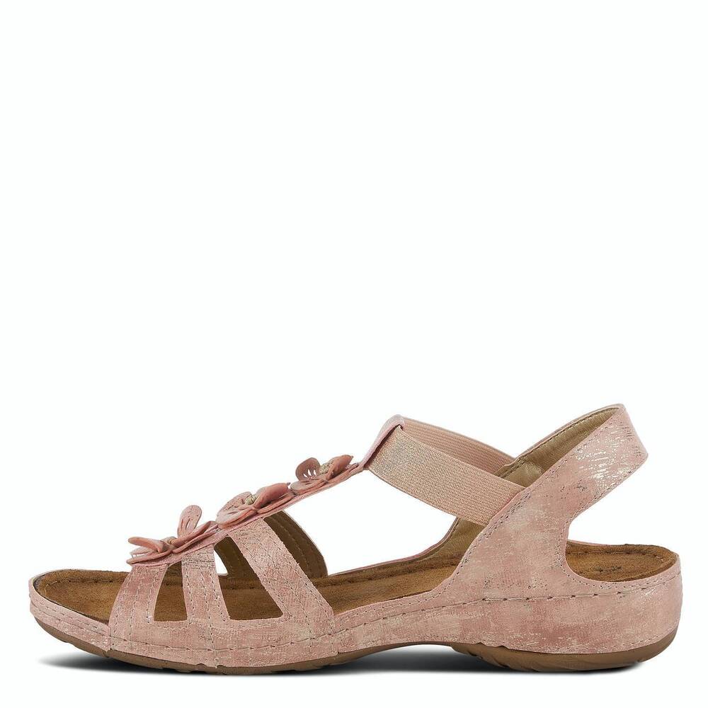 NEW SPRING STEP SHOES women's flexus adede sandal in champagne